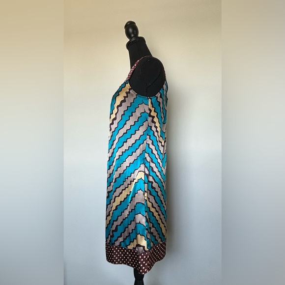 VERTIGO PARIS SLEEVELESS SLIPP ON SILKY 
SHORT DRESS Multicolor Size S - Picture 3 of 12